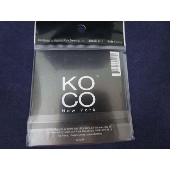 Koco New York Talk Mode Magnets Set Of 4 The Language Of Friendship New - Picture 4 of 6